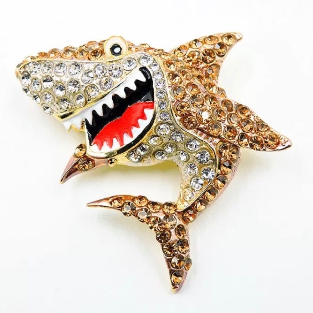 Cartoon Shark Pendant Necklace